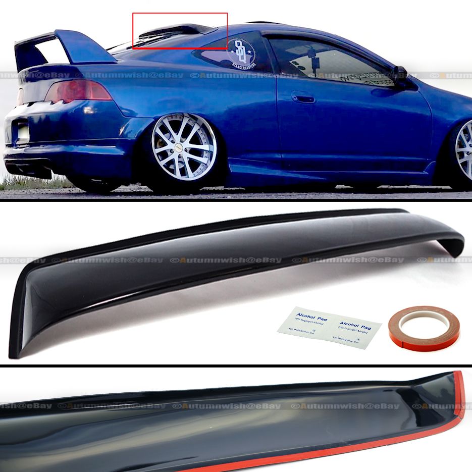 Fit Acura RSX DC5 TypeS ABS Plastic Black Rear Roof Spoiler Window Visor Wing eBay